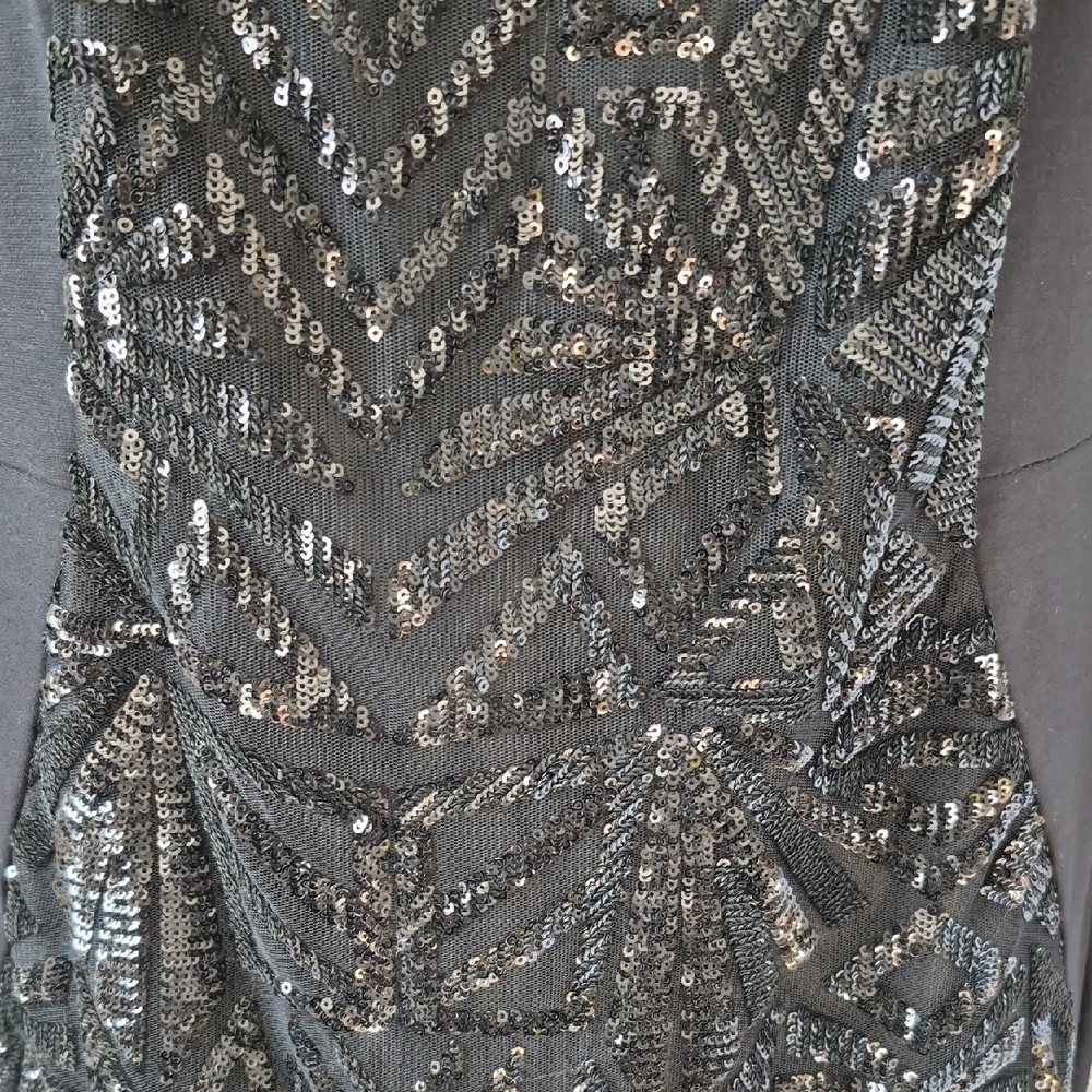Lane Bryant Black Sequin Long Sleeve Dress - Picture 2 of 7